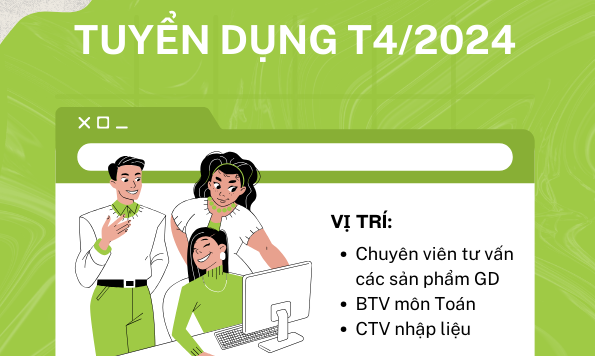 Tuyển dụng tháng 4/2024
